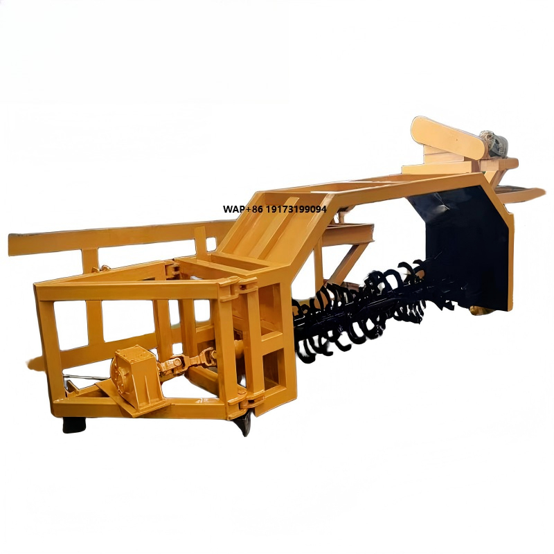 Compost Turner Machine - Virador de Composto Rebocável para Trator,