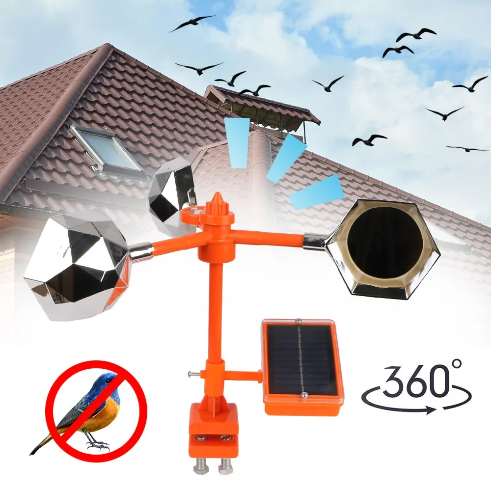 Solar Bird Scarer - Repelente Automático de Pássaros Solar e