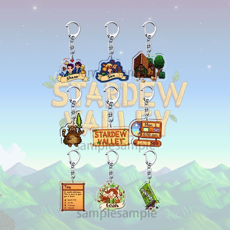 Farming Japan - Chaveiro de Acrílico Pixel Stardew Valley