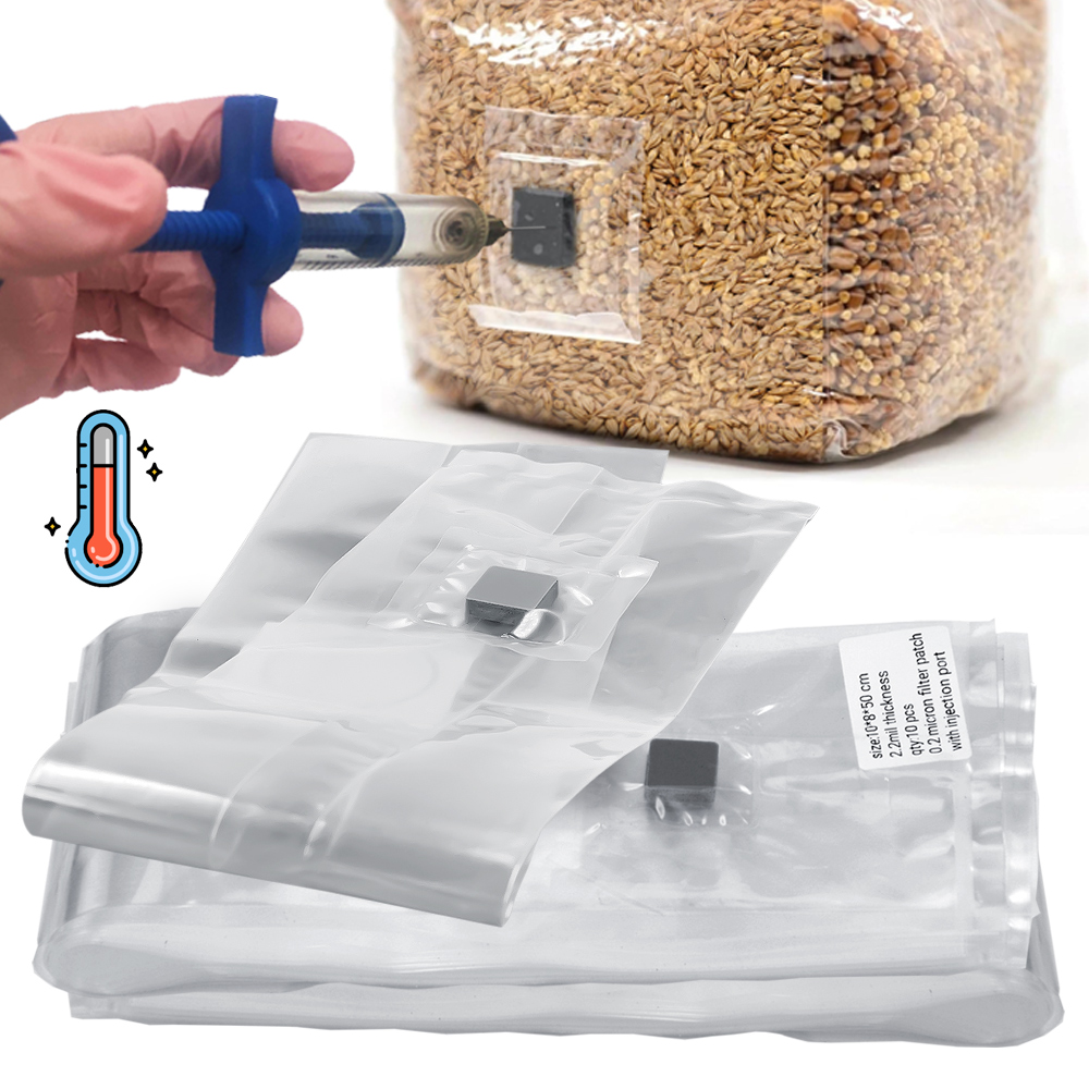 Mushroom Spawn Bag - Saco de grãos esterilizado PP 6