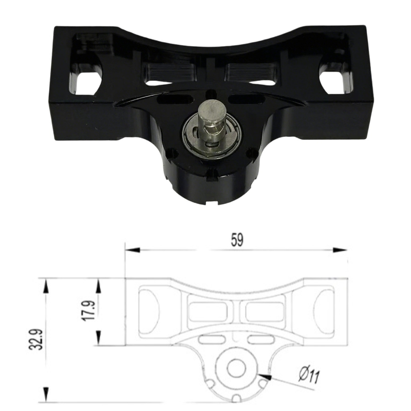 Tractor Implement - Carro rc caminhão metal cruz membro