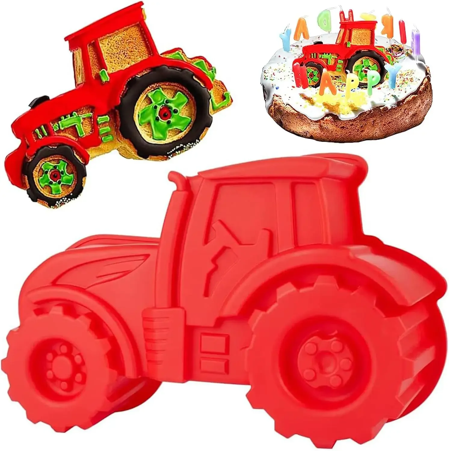 Tractor Implement - Moldes de silicone para cozimento de