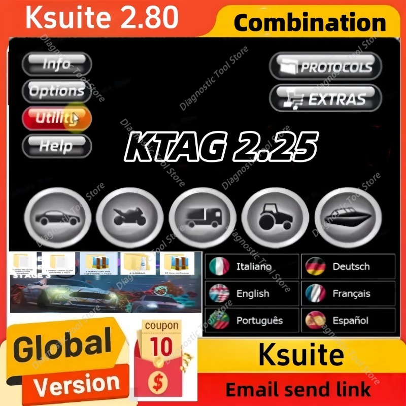 Tractor Implement - Software Ktag 2.25 & Ksuite 2.80