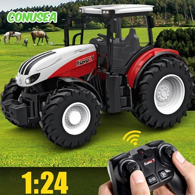 Trator de controle remoto rc c - Tractor Implement avaliação e preço