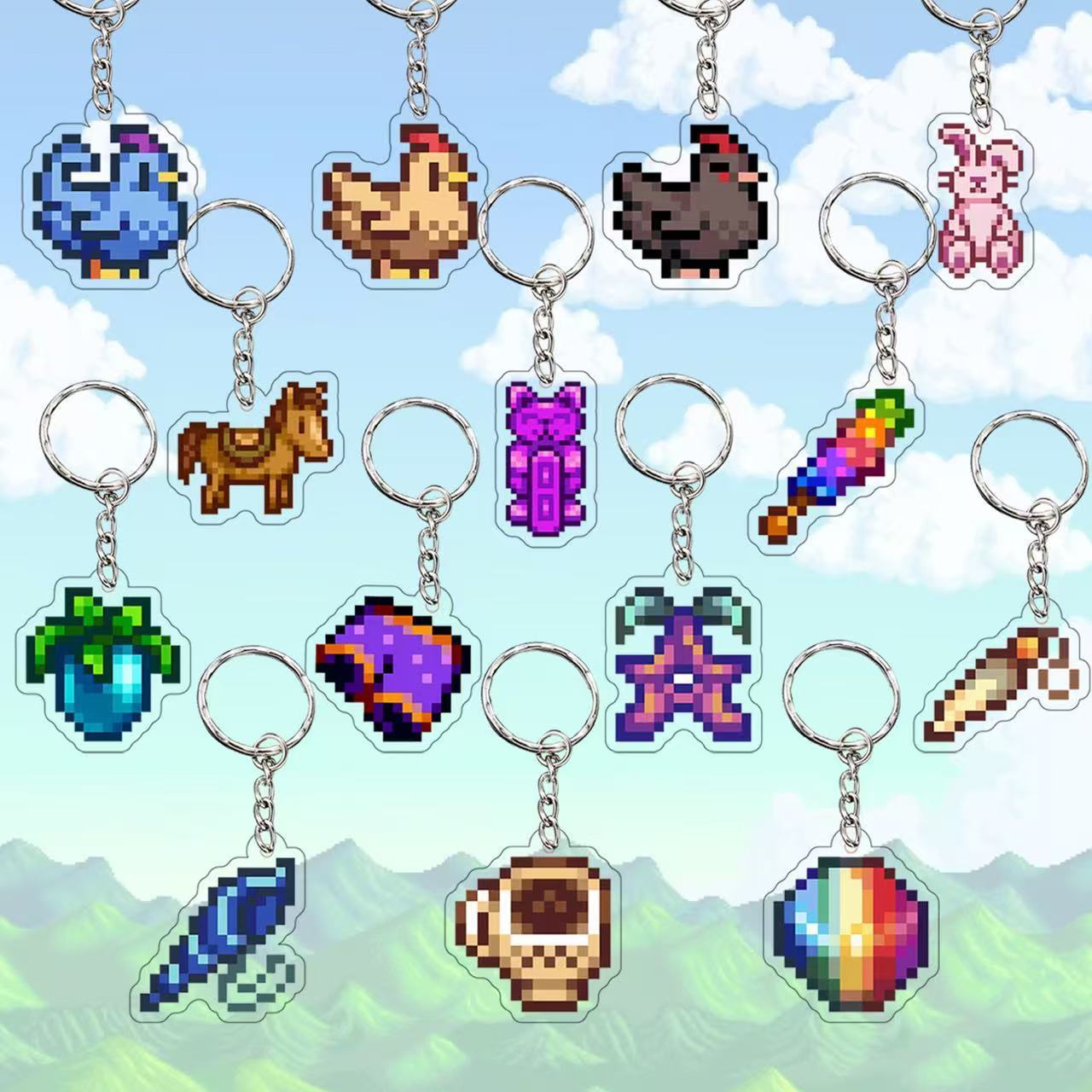 Chaveiro Pixel Art Vida na Faz - Farming Japan avaliação e preço